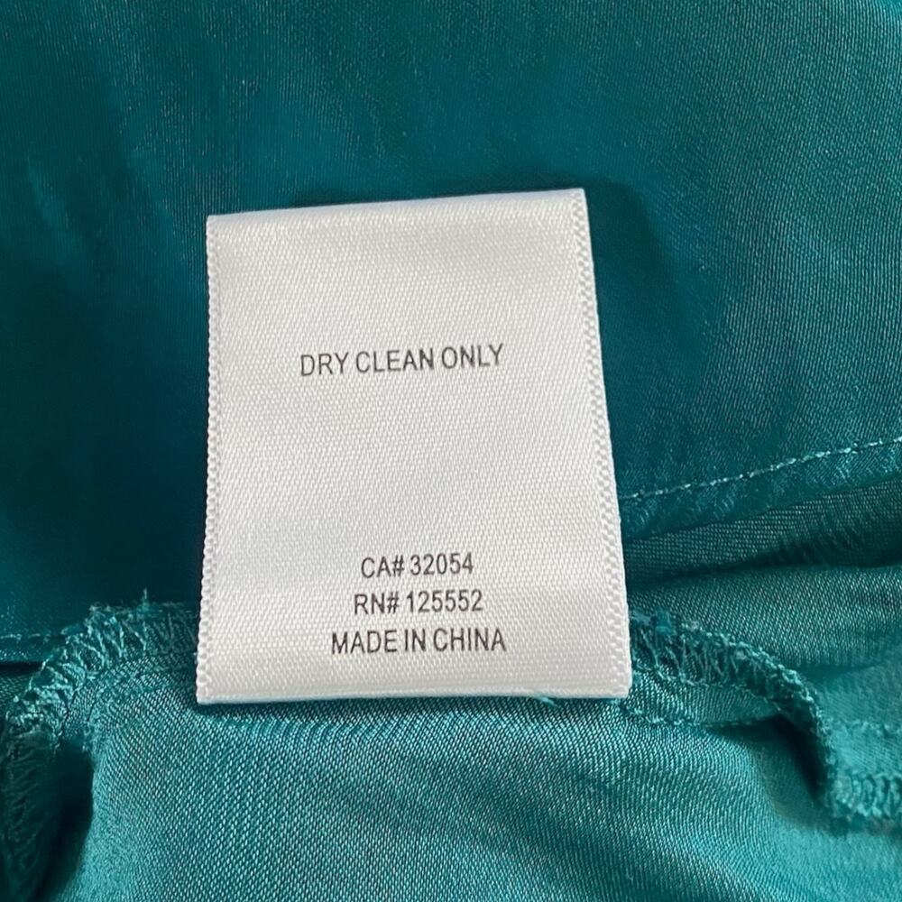 Anthropologie DOLAN Plus Teal Smocked Romantic‎ Babydoll Peplum Blouse - Size 2X - Picture 9 of 9